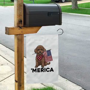 Patriotic Poodle Mom Dad Gift Garden Flag Merica 4th Of July TS12 Print Your Wear