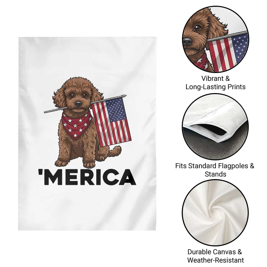 Patriotic Poodle Mom Dad Gift Garden Flag Merica 4th Of July TS12 Print Your Wear