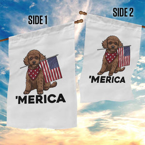 Patriotic Poodle Mom Dad Gift Garden Flag Merica 4th Of July TS12 Print Your Wear