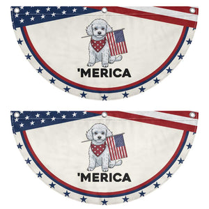 Merica Poodle Mom Dad Gift Patriotic Fan Flag 4th Of July Pride TS12 2pcs pack Classic Beige Print Your Wear