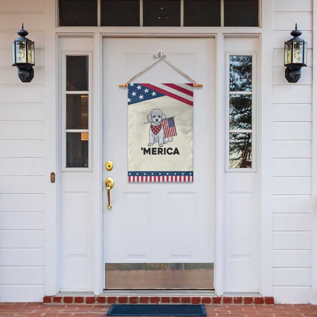 Merica Poodle Mom Dad Gift Patriotic Garden Flag 4th Of July Pride TS12 Print Your Wear
