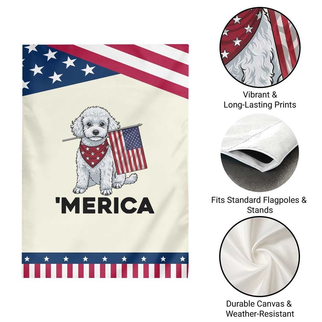 Merica Poodle Mom Dad Gift Patriotic Garden Flag 4th Of July Pride TS12 Print Your Wear