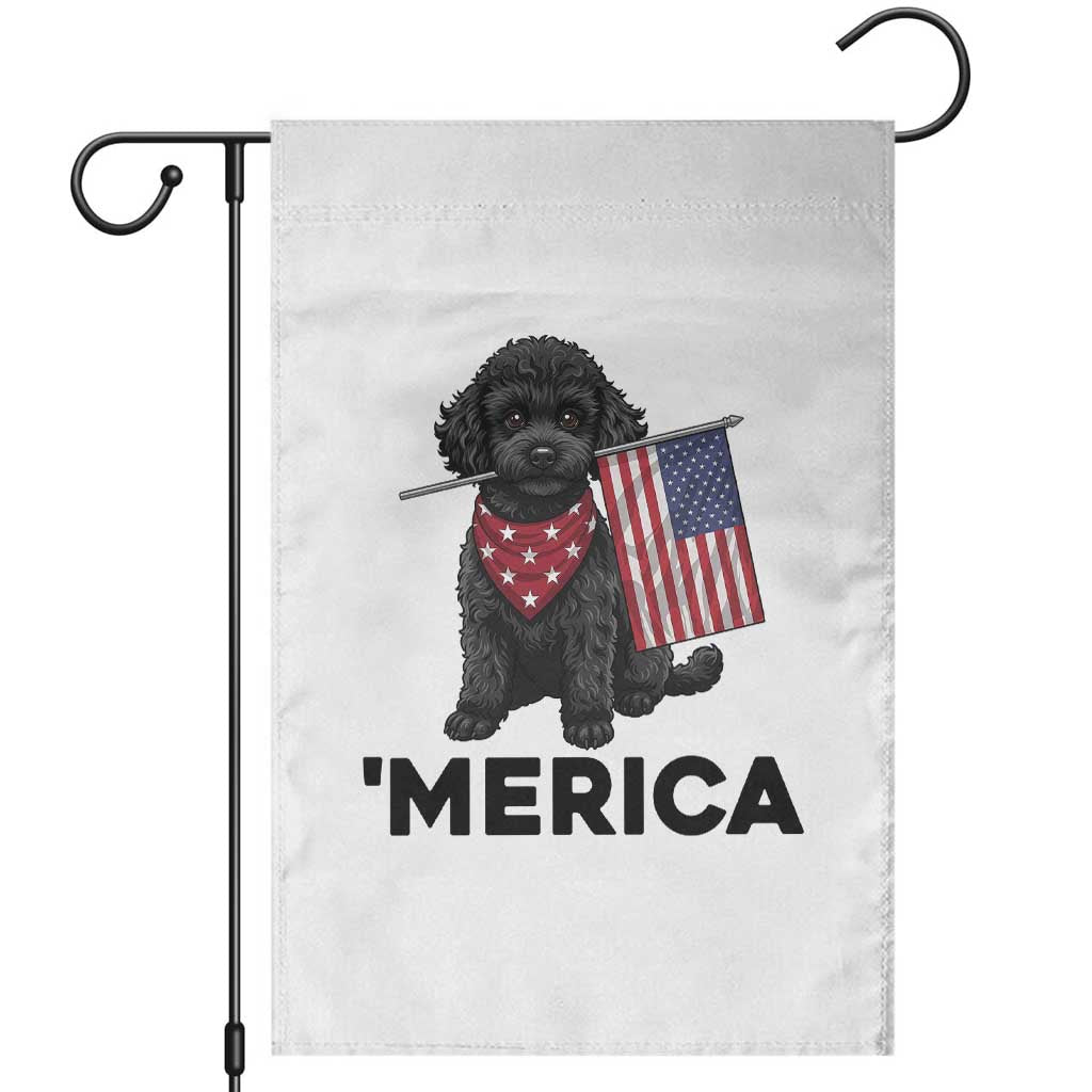 Merica Poodle Dog Lover Gift Garden Flag Patriotic 4th Of July TS12 White Print Your Wear