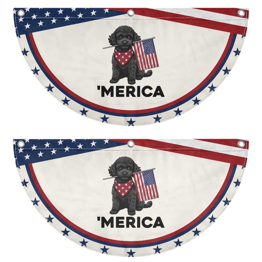 Merica Poodle Dog Lover Gift Patriotic Fan Flag 4th Of July TS12 2pcs pack Classic Beige Print Your Wear