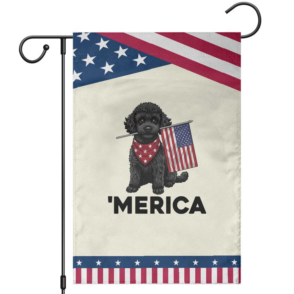 Merica Poodle Dog Lover Gift Patriotic Garden Flag 4th Of July TS12 Modern Beige Blue Print Your Wear