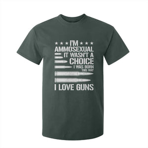 Funny Im Ammosexual T Shirt For Kid American Freedom Second Amendment TS12 Dark Forest Green Print Your Wear
