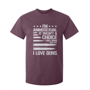 Funny Im Ammosexual T Shirt For Kid American Freedom Second Amendment TS12 Maroon Print Your Wear