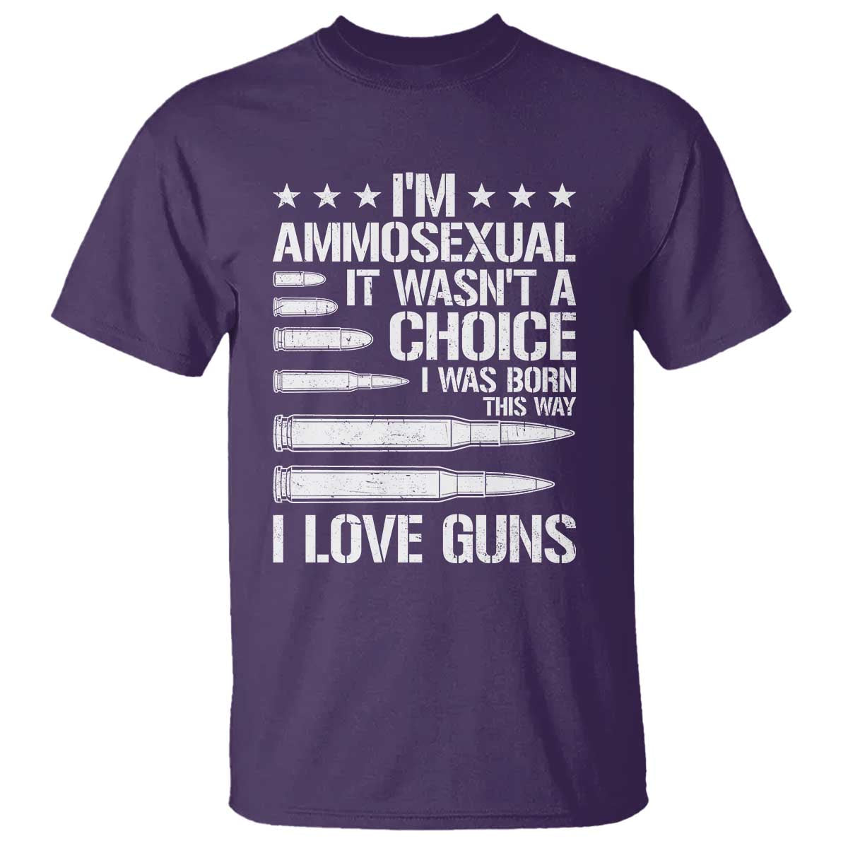 Funny Im Ammosexual T Shirt American Freedom Second Amendment TS12 Purple Print Your Wear