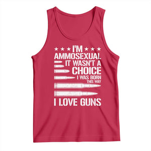 Funny Im Ammosexual Tank Top American Freedom Second Amendment TS12 Red Print Your Wear