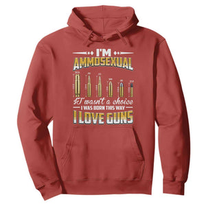 Funny Im Ammosexual Hoodie Second Amendment Patriotic Freedom Graphic TS12 Red Print Your Wear