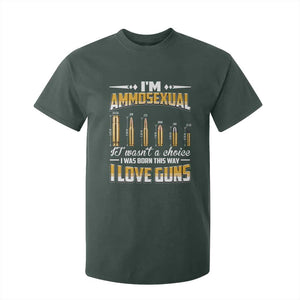 Funny Im Ammosexual T Shirt For Kid Second Amendment Patriotic Freedom Graphic TS12 Dark Forest Green Print Your Wear