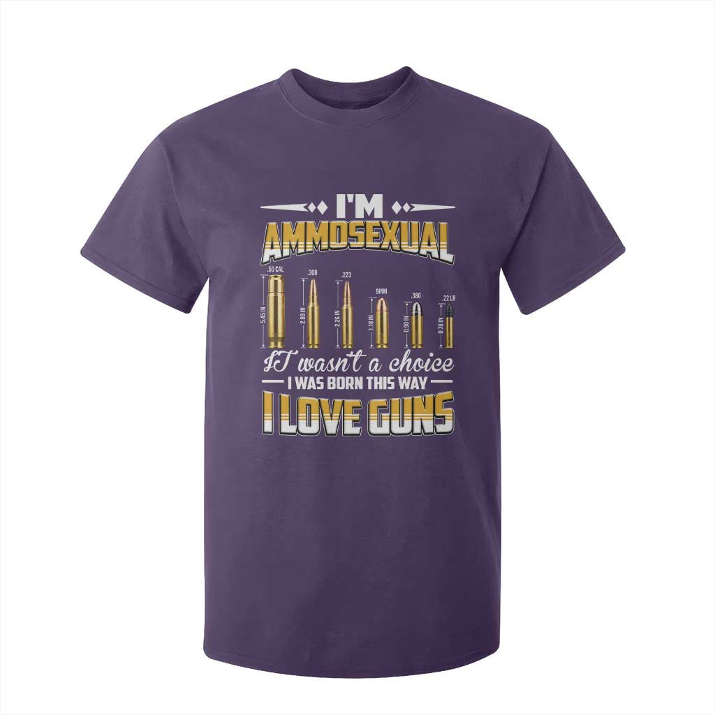 Funny Im Ammosexual T Shirt For Kid Second Amendment Patriotic Freedom Graphic TS12 Purple Print Your Wear