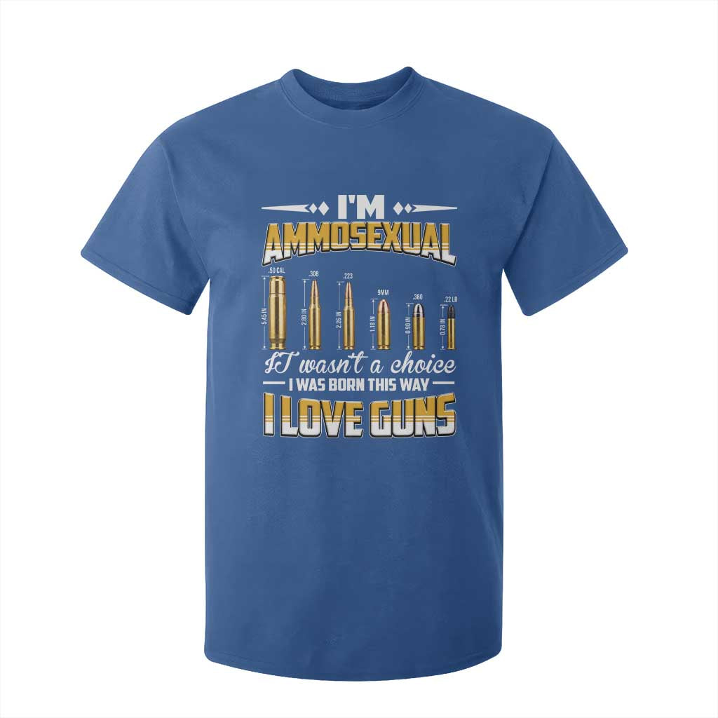 Funny Im Ammosexual T Shirt For Kid Second Amendment Patriotic Freedom Graphic TS12 Royal Blue Print Your Wear