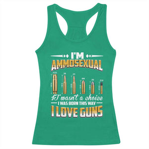 Funny Im Ammosexual Racerback Tank Top Second Amendment Patriotic Freedom Graphic TS12 Irish Green Print Your Wear