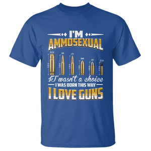 Funny Im Ammosexual T Shirt Second Amendment Patriotic Freedom Graphic TS12 Royal Blue Print Your Wear