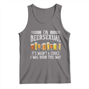 Funny Im Beersexual Tank Top Born This Way Beer Lover Graphic TS12 Deep Heather Print Your Wear