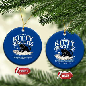 Kitty Biscuits We Knead Em You Need Em Ceramic Ornament Funny Black Cat Making Biscuits Baking TS12 1pc Blue Print Your Wear