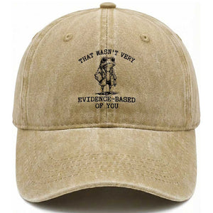 Funny Grumpy Frog Doctor Washed Cotton Baseball Cap That Wasnt Very Evidence Based Of You TS12 Print Your Wear