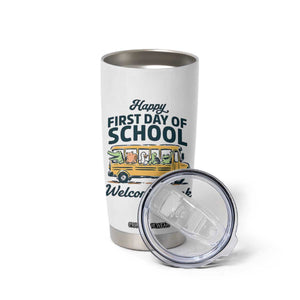 School Bus Driver Gift Tumbler Cup Happy First Day Of School TS12 Print Your Wear