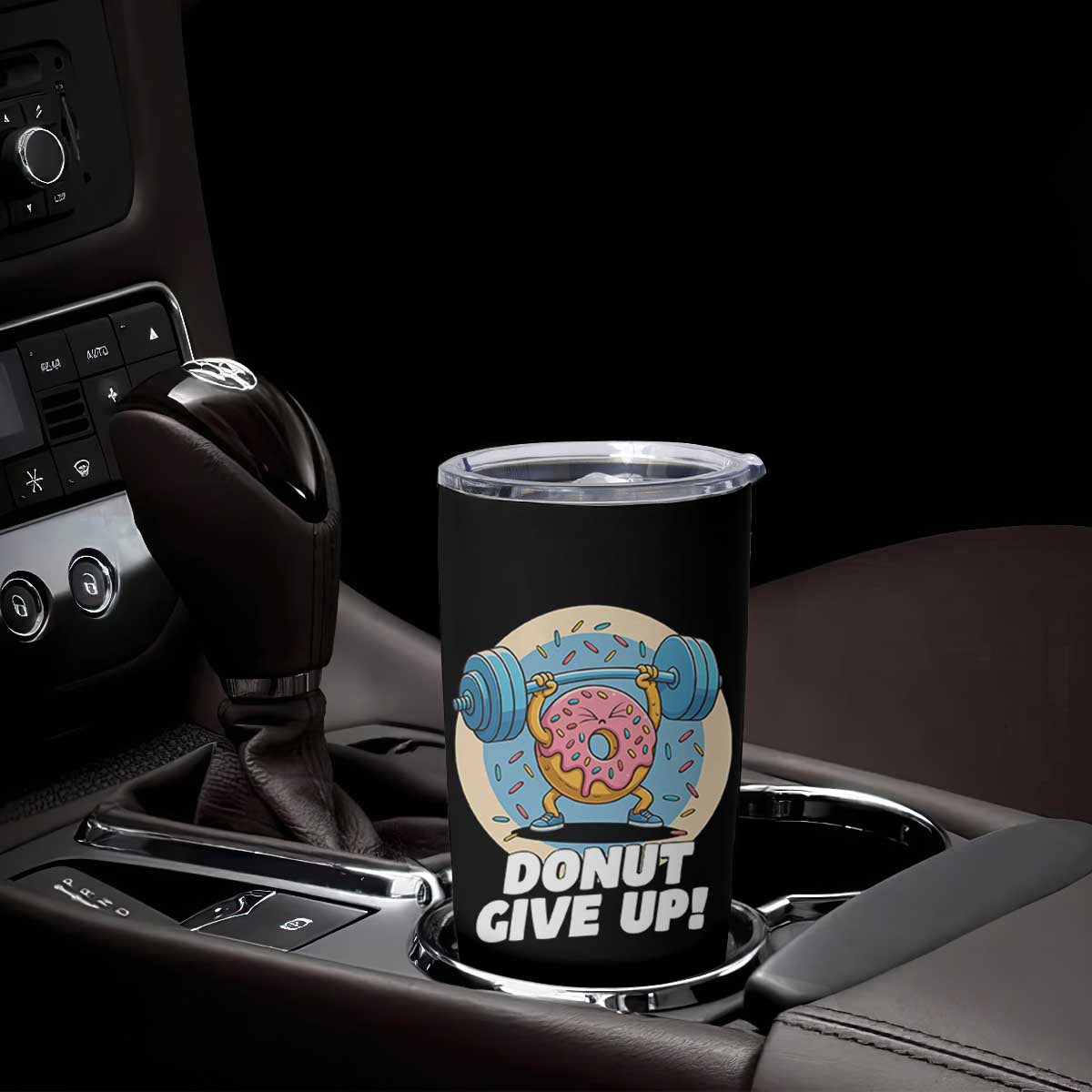 Donut Give Up Tumbler Cup Funny Gym Workout Donut Lover Gift TS12 Print Your Wear