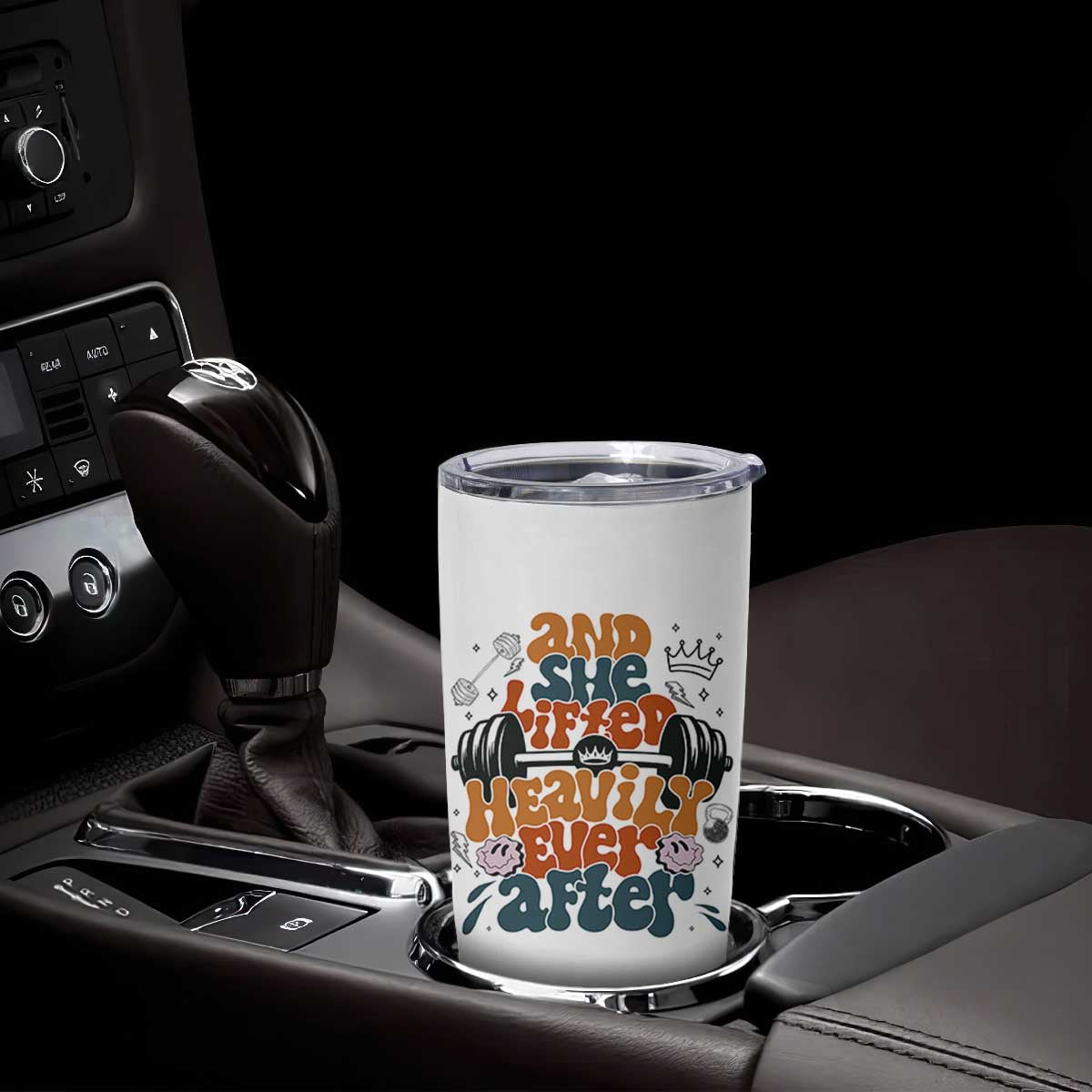 And She Lifted Heavily Ever After Tumbler Cup Funny Gym Workout Gift TS12 Print Your Wear