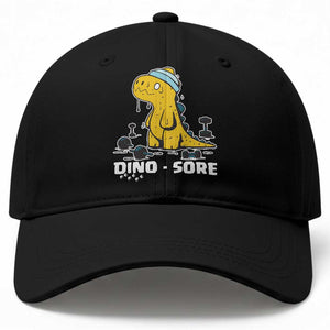 Dino Sore Baseball Cap Funny Dinosaur Workout Gift TS12 Print Your Wear