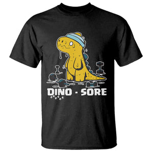 Dino Sore T Shirt Funny Dinosaur Workout Gift TS12 Black Print Your Wear