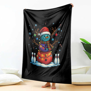 Funny Bowling Christmas Throw Blanket Gift For Bowler TS12 Print Your Wear