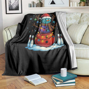 Funny Bowling Christmas Throw Blanket Gift For Bowler TS12 Print Your Wear