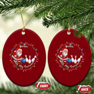 Rollin With My Snowmies Ceramic Ornament Bowling Xmas Gift TS12 Print Your Wear