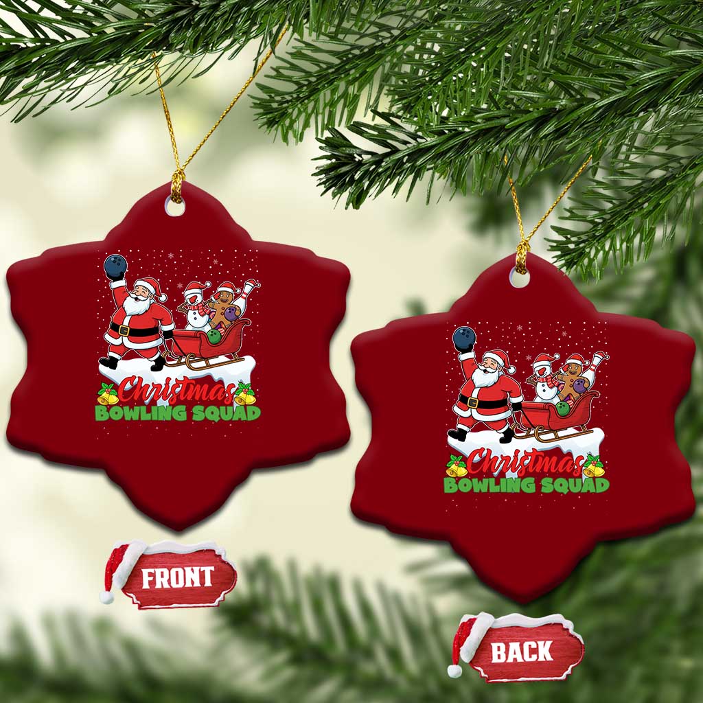 Xmas Bowling Squad Ceramic Ornament Funny Holiday Bowler TS12 Print Your Wear