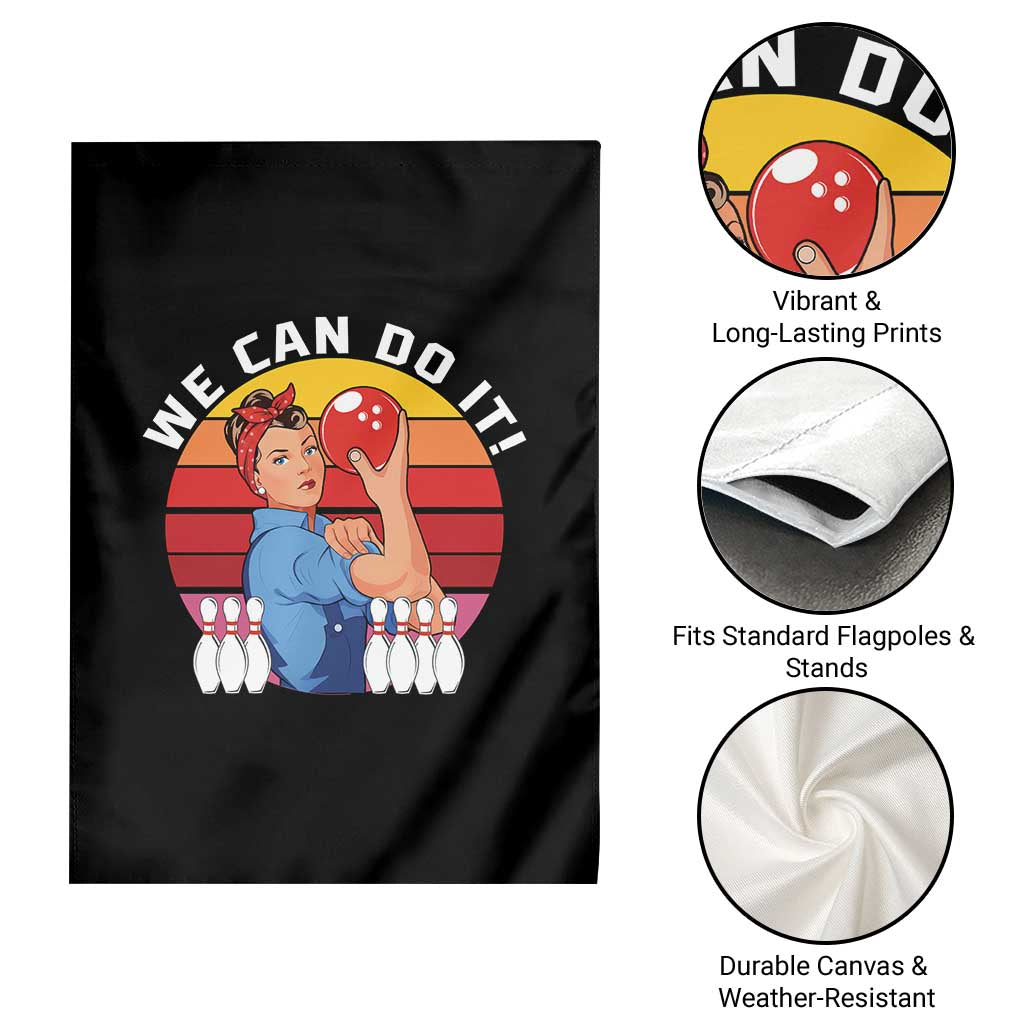 Feminist Bowling Garden Flag We Can Do It TS12 Print Your Wear
