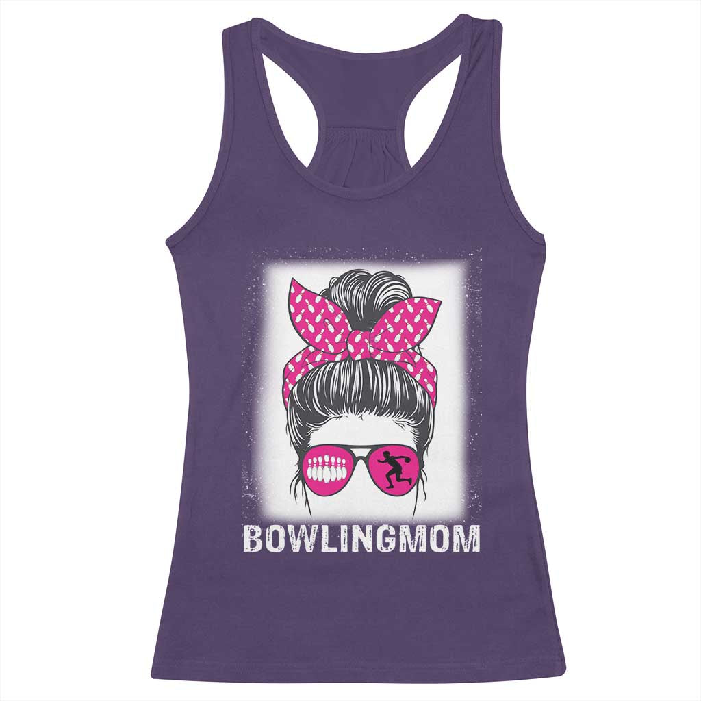 Bowling Mom Life Racerback Tank Top Funny Bowler Gift TS12 Purple Print Your Wear