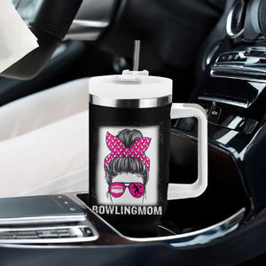 Bowling Mom Life Tumbler With Handle Funny Bowler Gift TS12 Print Your Wear