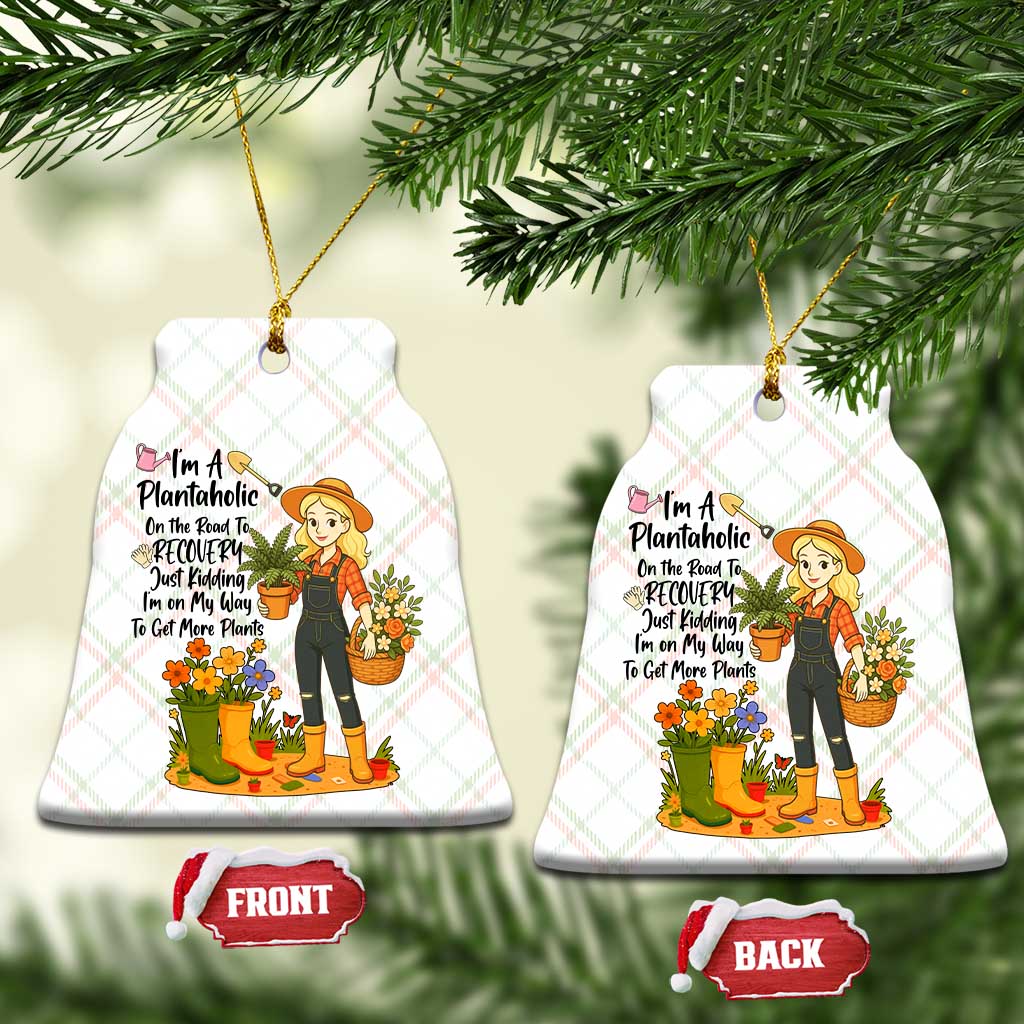 Plantaholic Ceramic Ornament Im On My Way To Get More Plants TS12 Print Your Wear