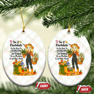Plantaholic Ceramic Ornament Im On My Way To Get More Plants TS12 Print Your Wear