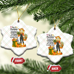 Plantaholic Ceramic Ornament Im On My Way To Get More Plants TS12 Print Your Wear