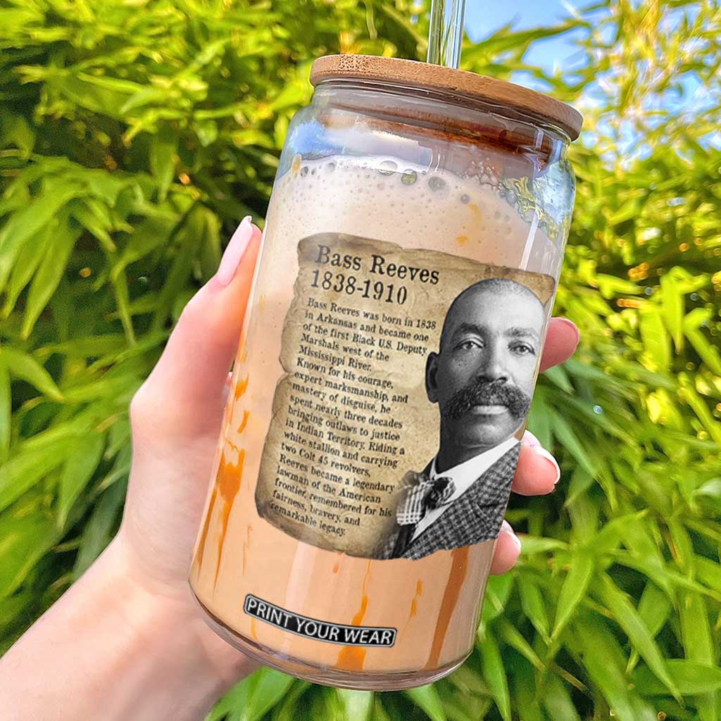Vintage Newspaper Bass Reeves Wild West Glass Can Legendary Black US Deputy Marshal History