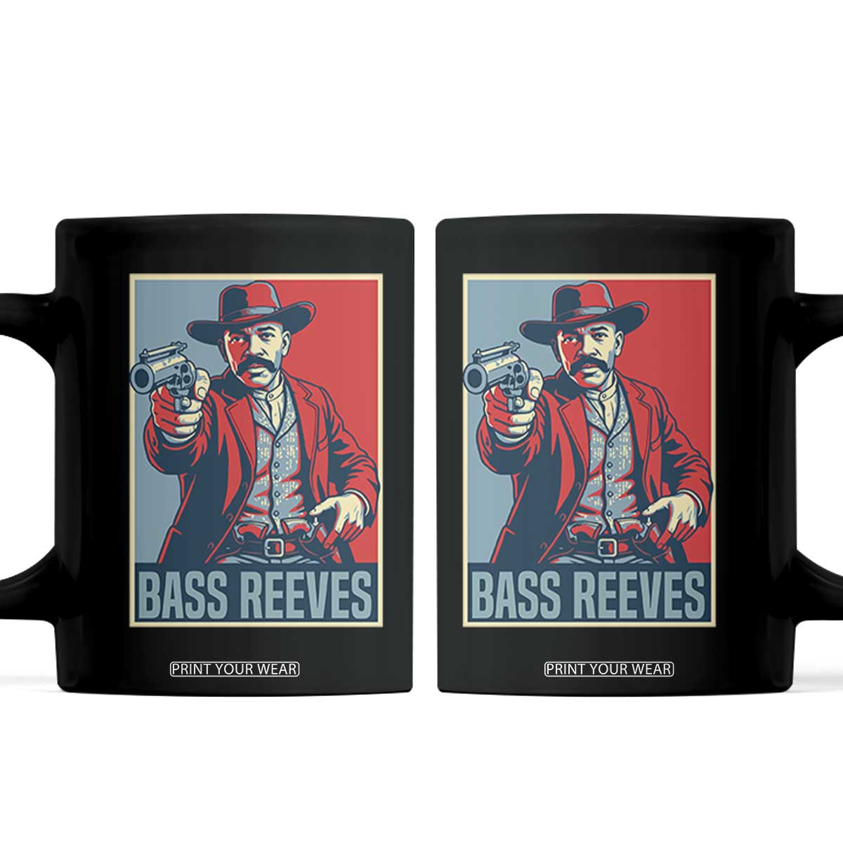 Bass Reeves Wild West Lawman Coffee Mug Deputy Marshal Hero Vintage Poster Graphic