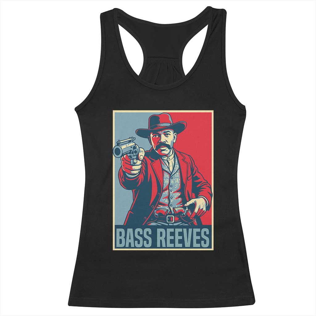 Bass Reeves Wild West Lawman Racerback Tank Top Deputy Marshal Hero Vintage Poster Graphic