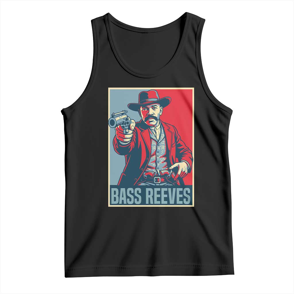 Bass Reeves Wild West Lawman Tank Top Deputy Marshal Hero Vintage Poster Graphic