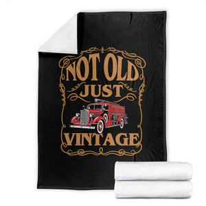 Classic Fire Truck Firefighter Throw Blanket Not Old Just Vintage Birthday Gift