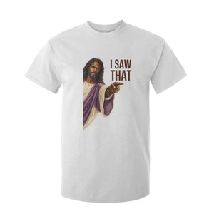 Funny Black Jesus Christian T Shirt For Kid I Saw That Pointing Finger