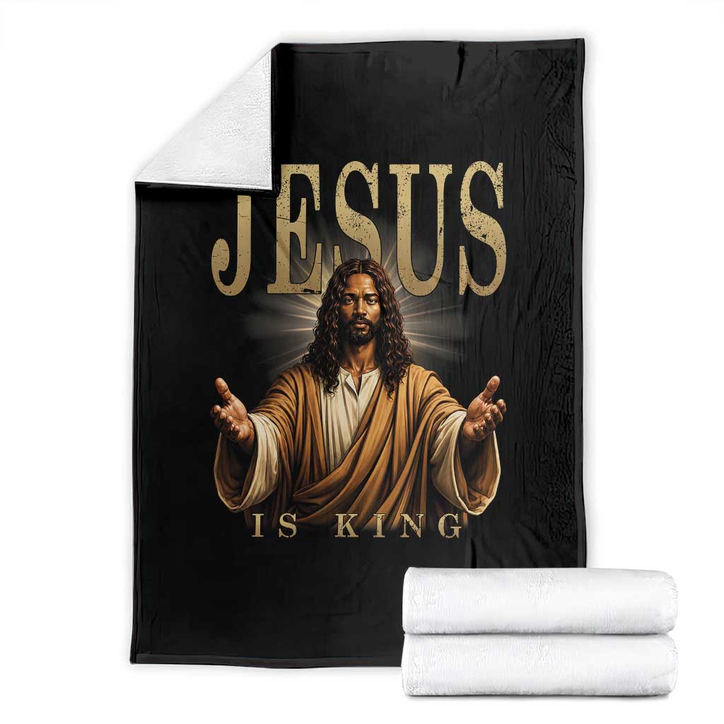 Black Jesus God Faith Throw Blanket Jesus Is King Christian Belief