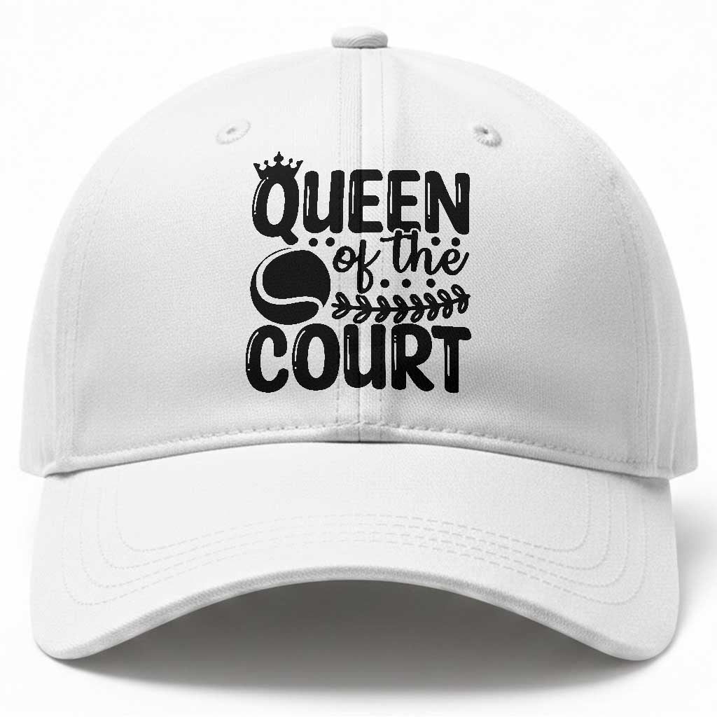 Funny Tennis Lover Gift Baseball Cap Queen Of The Court TS12 Print Your Wear