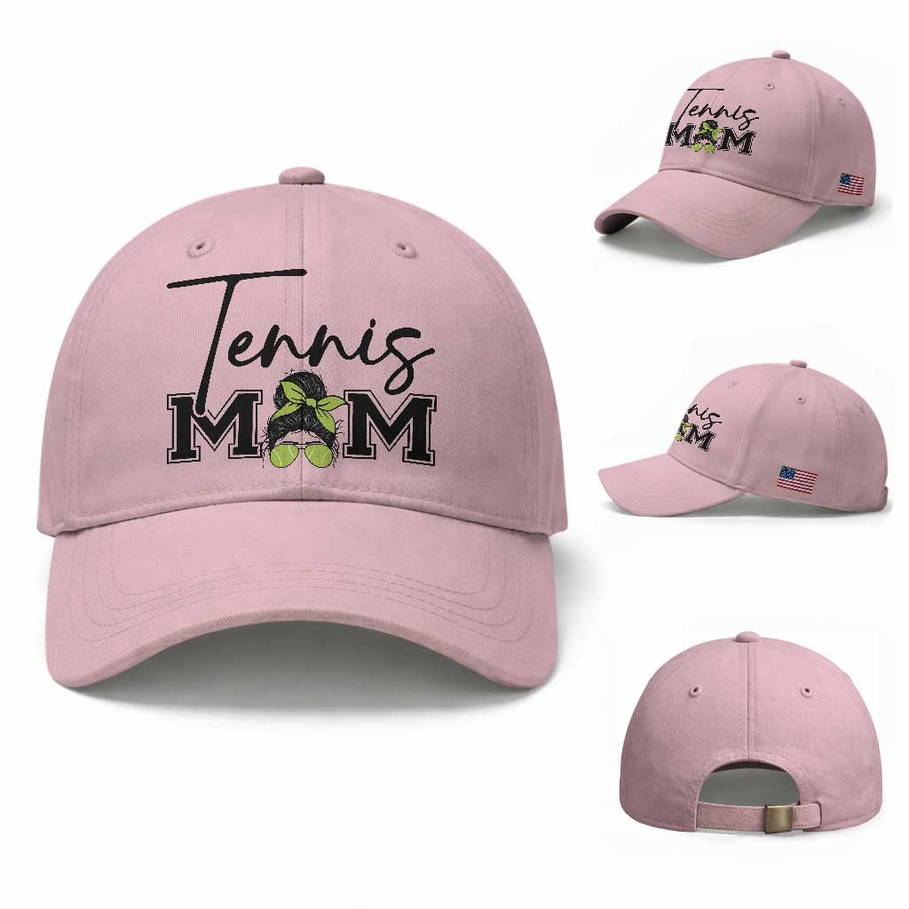Funny Tennis Player Gift For Tennis Mom Baseball Cap TS12 Baseball Cap Universal Fit Light Pink Print Your Wear