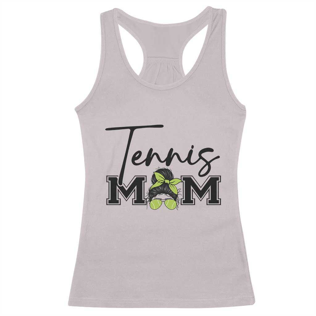 Funny Tennis Player Gift For Tennis Mom Racerback Tank Top TS12 Ice Gray Print Your Wear