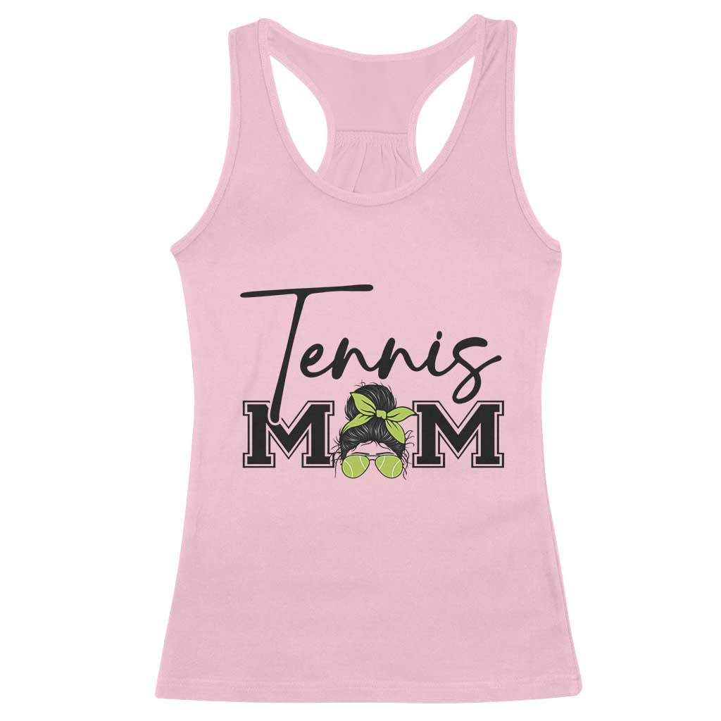 Funny Tennis Player Gift For Tennis Mom Racerback Tank Top TS12 Light Pink Print Your Wear