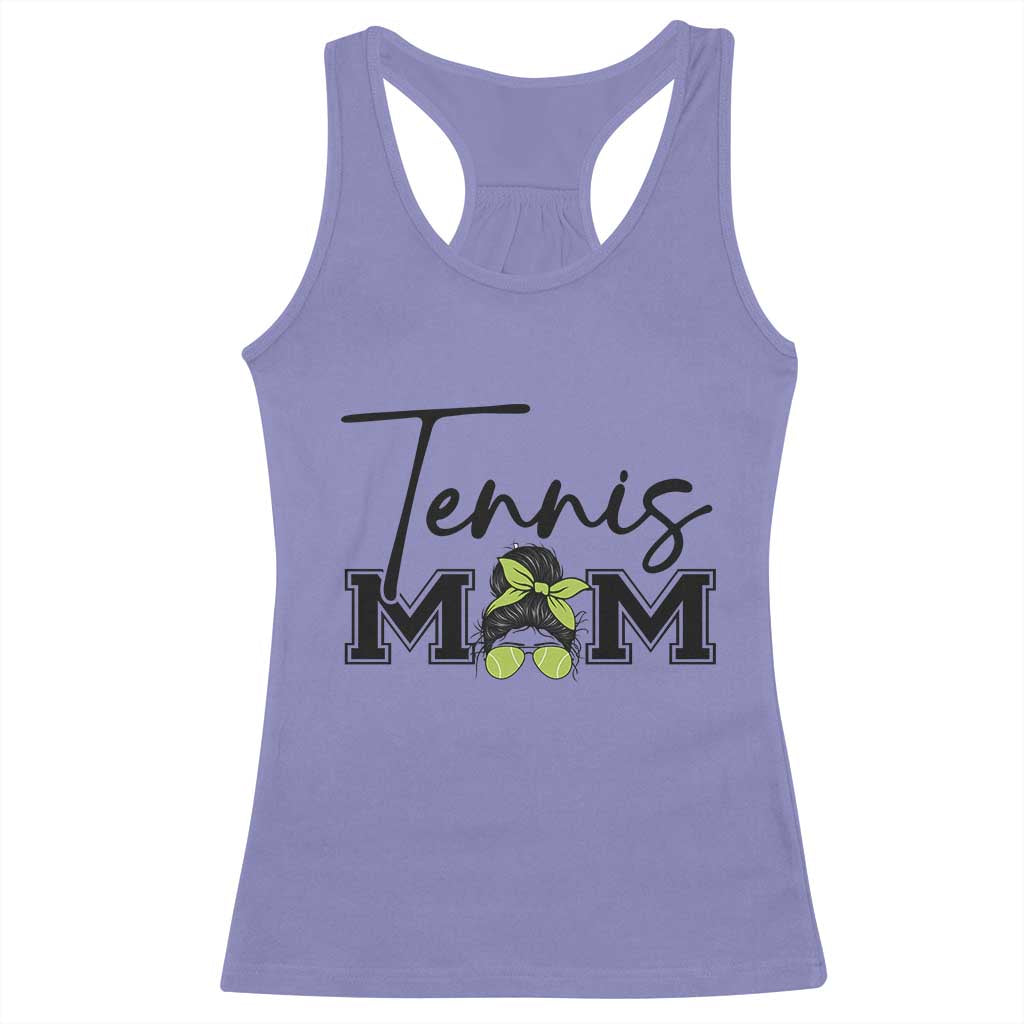 Funny Tennis Player Gift For Tennis Mom Racerback Tank Top TS12 Violet Print Your Wear