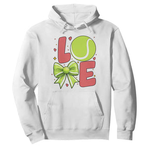 Love With A Tennis Ball Hoodie Valentines Day Gift TS12 White Print Your Wear